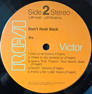 Sky: Don't Hold Back 12"