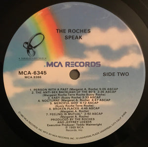 The Roches: Speak 12"