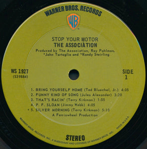 The Association: Stop Your Motor 12"