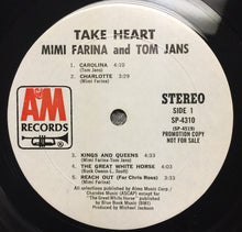 Mimi Farina And Tom Jans: Take Heart 12"