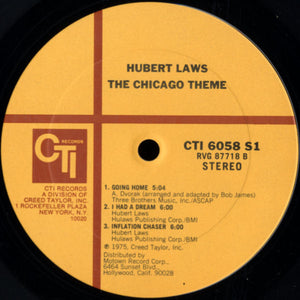 Hubert Laws: The Chicago Theme 12"