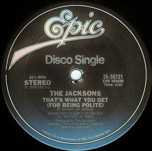 The Jacksons: Shake Your Body (Down To The Ground) (European Version) 12"