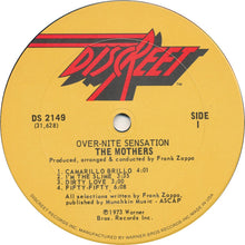 The Mothers: Over-Nite Sensation 12"