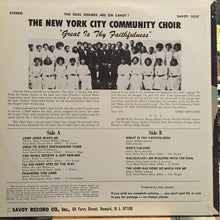 The New York Community Choir: Great Is Thy Faithfulness 12"