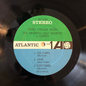 Modern Jazz Quartet: Third Stream Music 12"