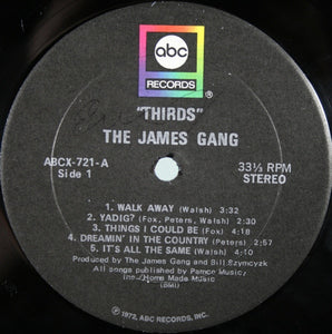 James Gang: Thirds 12"