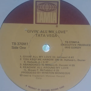 Tata Vega: Givin' All My Love 12"