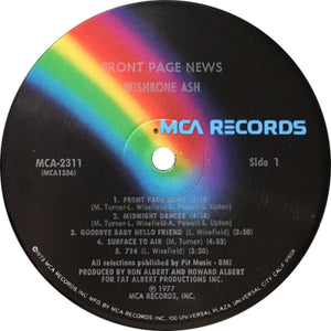 Wishbone Ash: Front Page News 12"