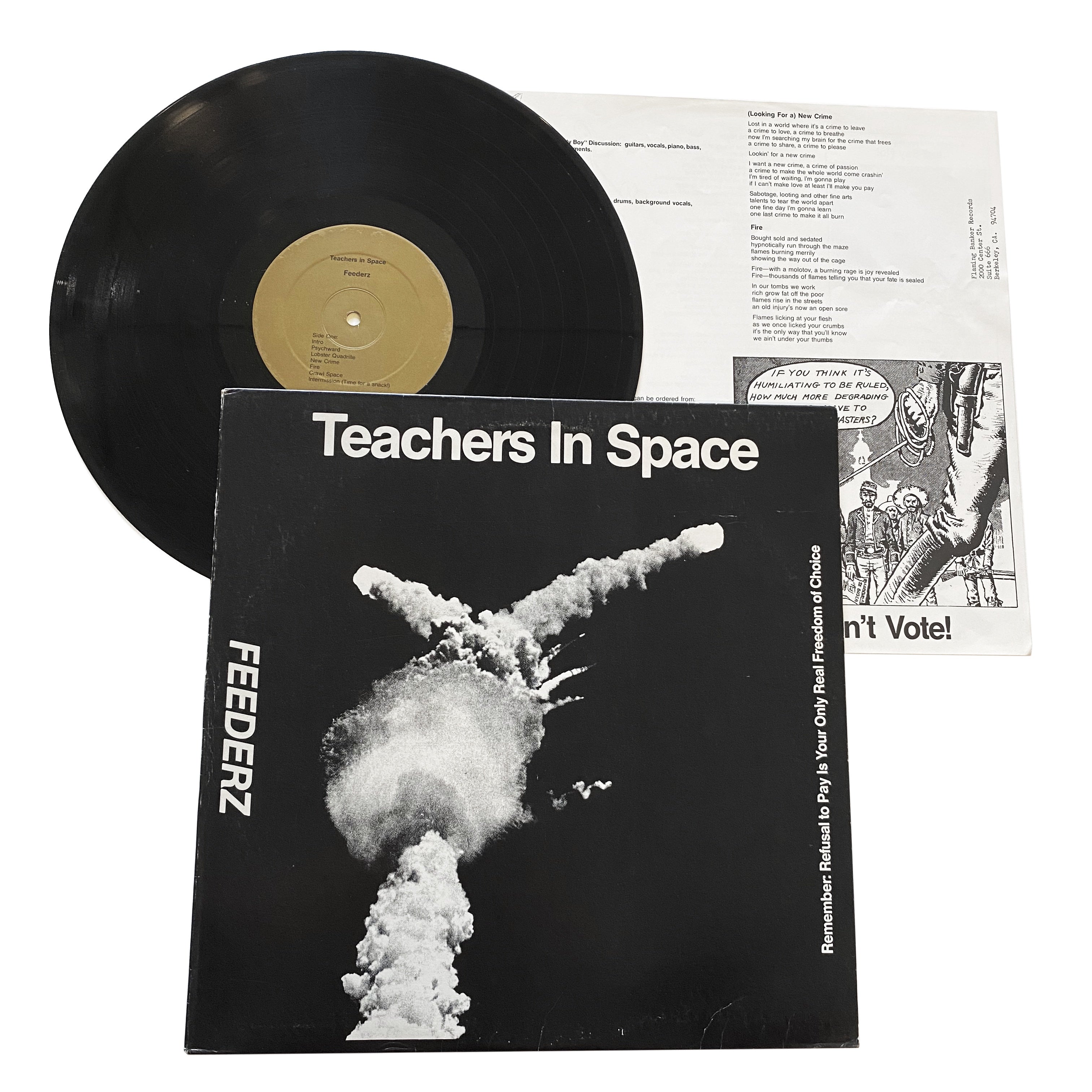 レア盤 Feederz / Teachers In Space LP-